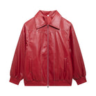 Clarisse | Women's Oversized Leather Winter Jacket 5