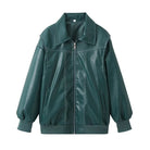 Clarisse | Women's Oversized Leather Winter Jacket 7