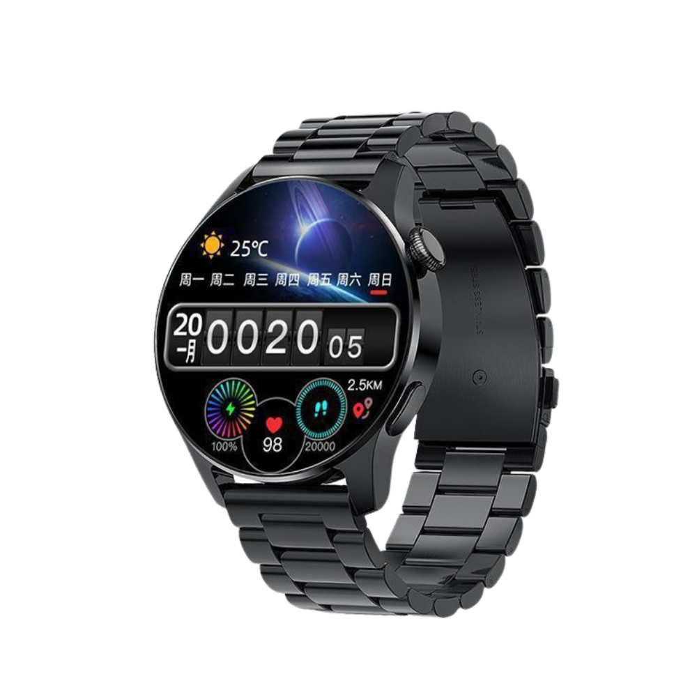 Classic Smartwatch with Health Tracking, Notifications, and Water Resistance – Elegant Design 0