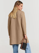 Classic Women’s Wool Blend Coat – Relaxed Fit Knee-Length Winter Coat with Wide Lapel for Everyday Elegance 3