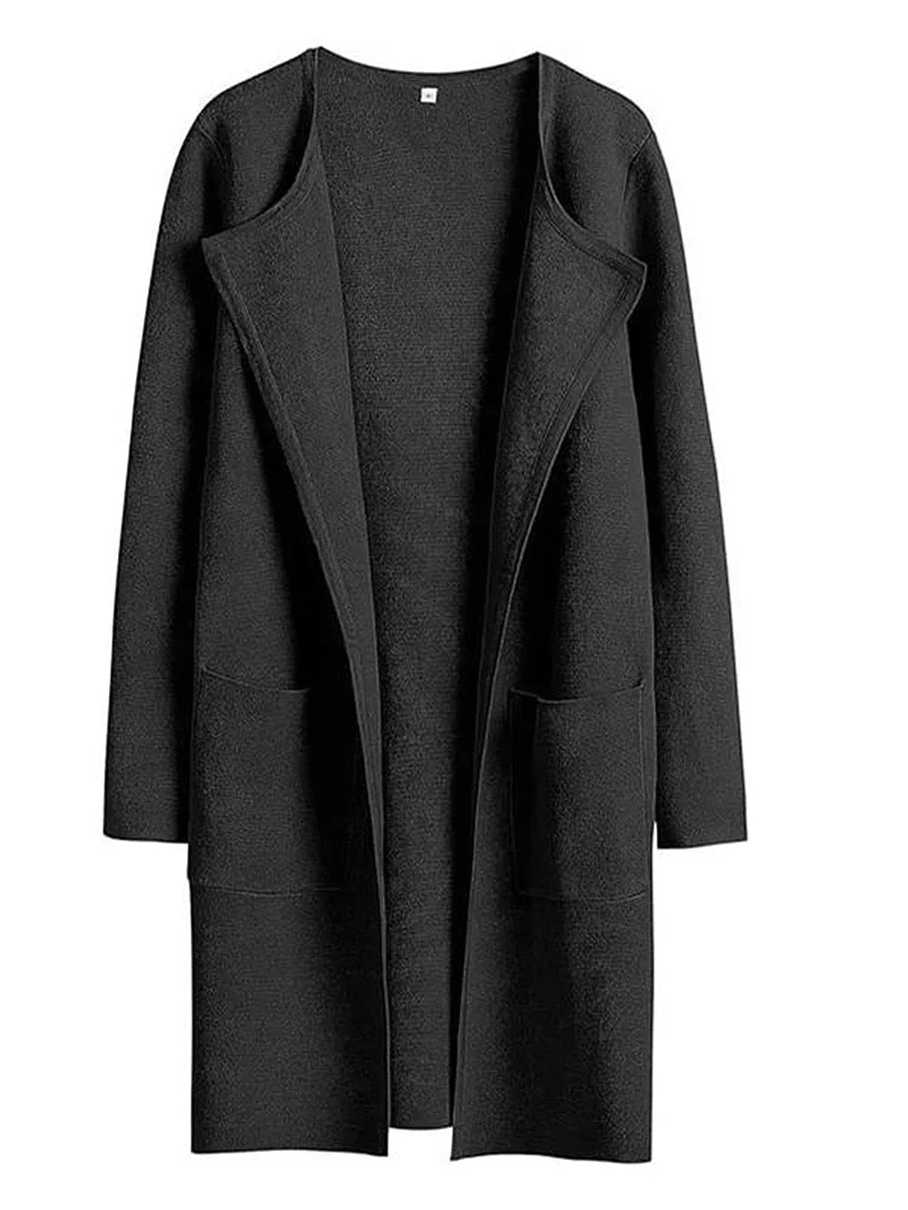 Classic Women’s Wool Blend Coat – Relaxed Fit Knee-Length Winter Coat with Wide Lapel for Everyday Elegance 7