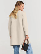 Classic Women’s Wool Blend Coat – Relaxed Fit Knee-Length Winter Coat with Wide Lapel for Everyday Elegance 8