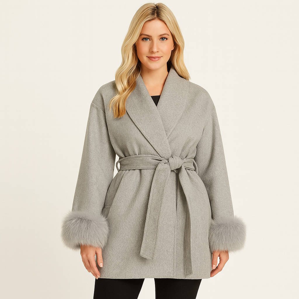 Colette D'Amour | Luxurious Belted Coat with Timeless Elegance 0