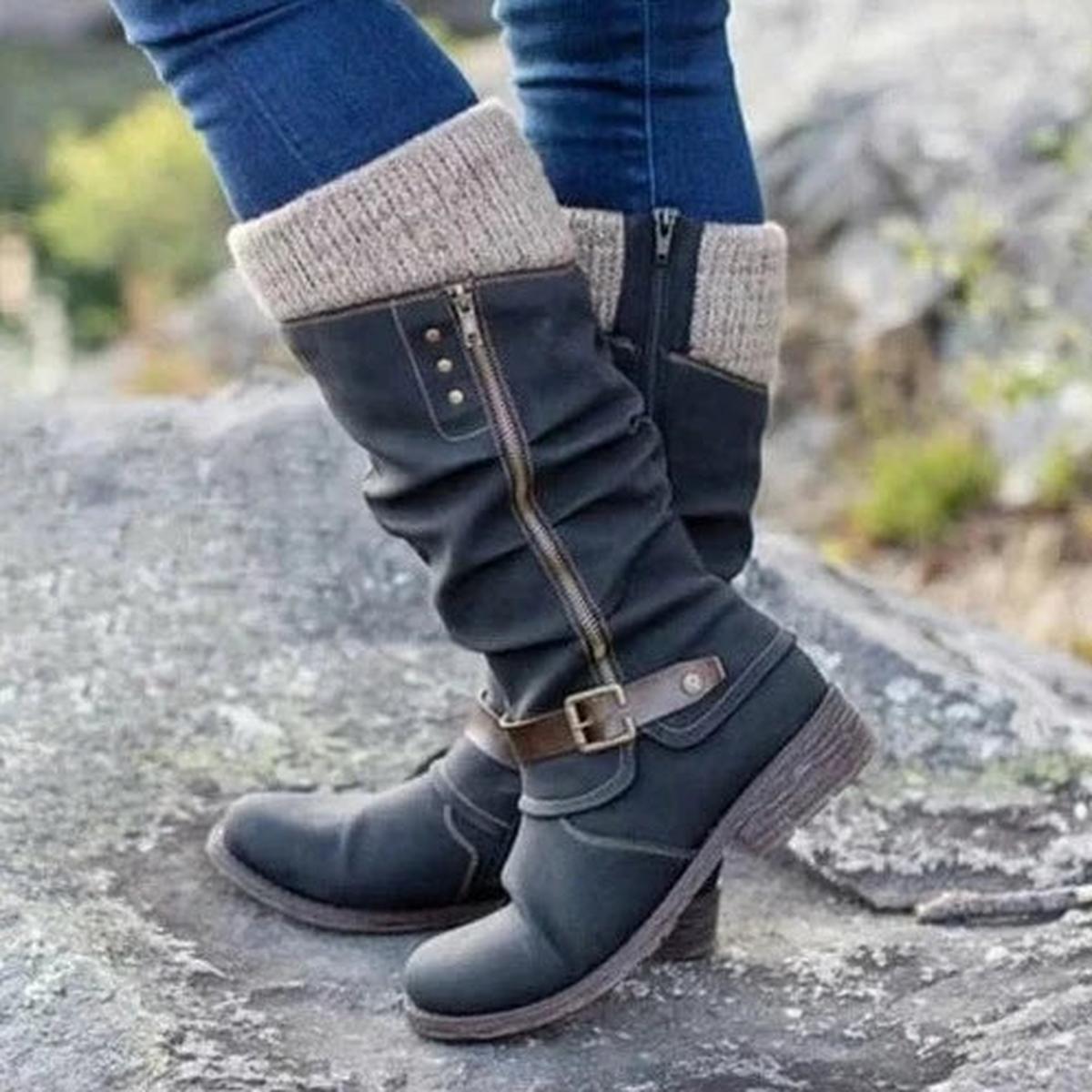 ComfortStride | Stylish Black Orthopaedic Women's Boots for Ultimate Comfort 3