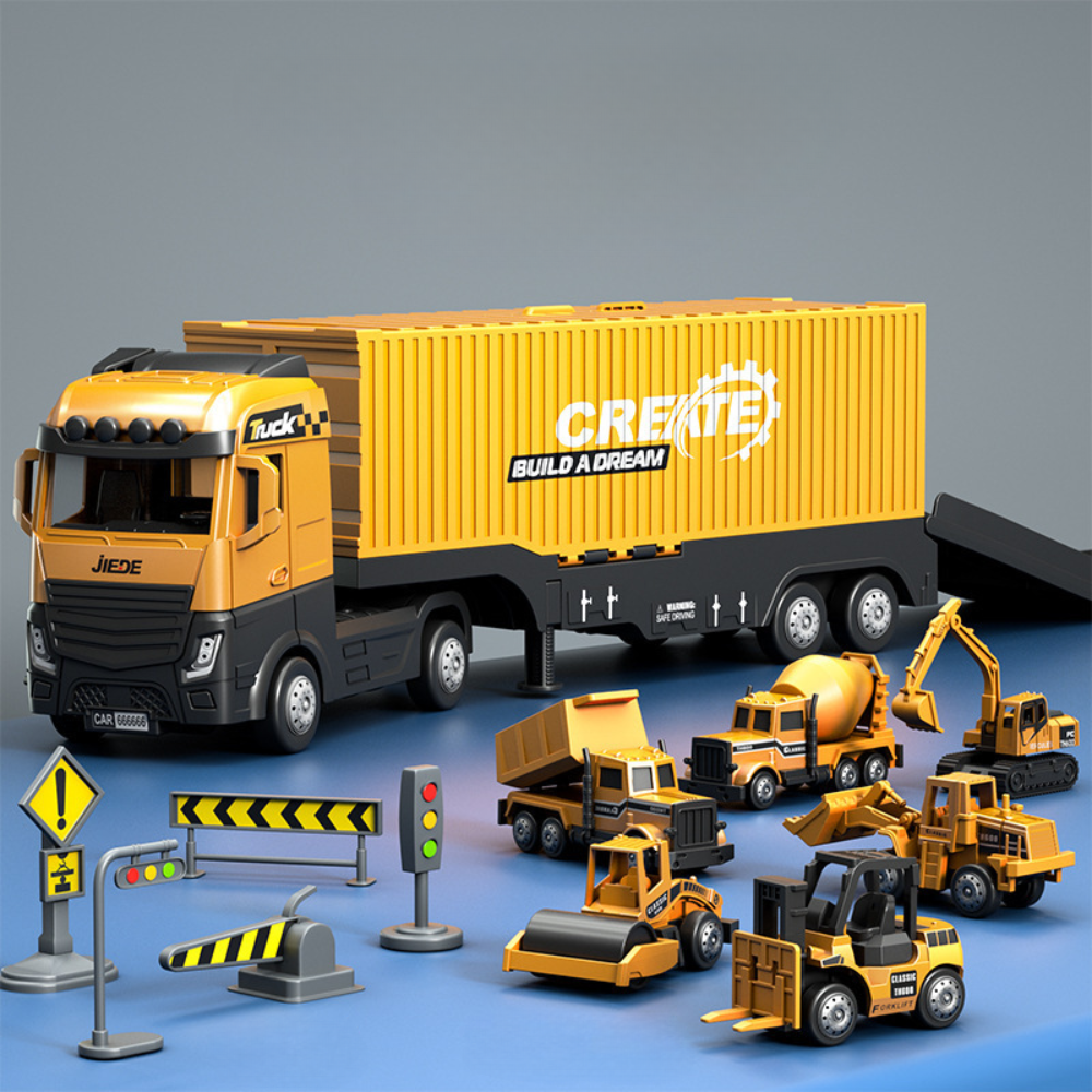 CreaTrek | Engaging Interactive Construction Toy Crane Truck Playset 3