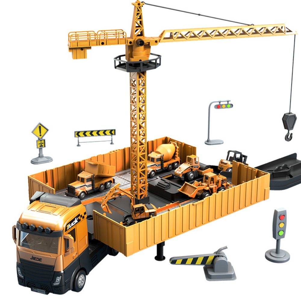 CreaTrek | Engaging Interactive Construction Toy Crane Truck Playset 4