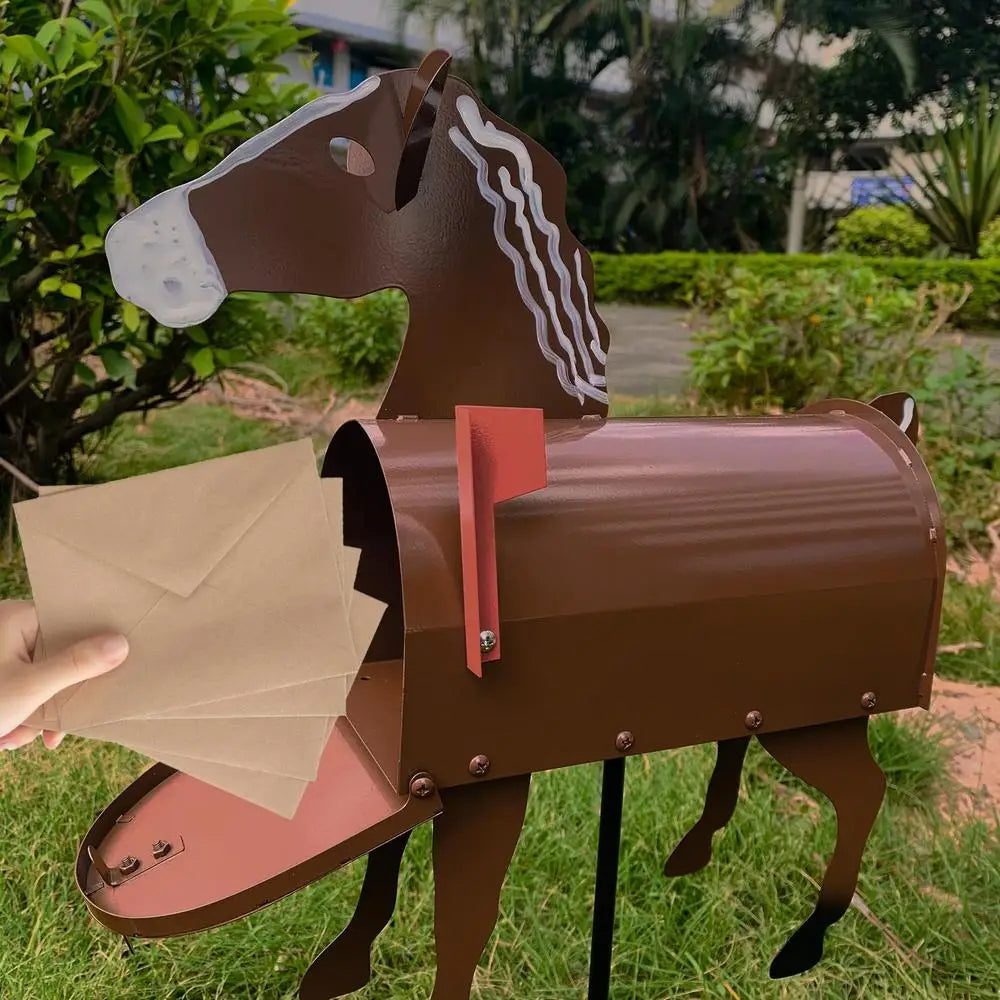 CritterPost – Handcrafted Animal Mailbox in Rustproof Metal for Outdoor Use 2