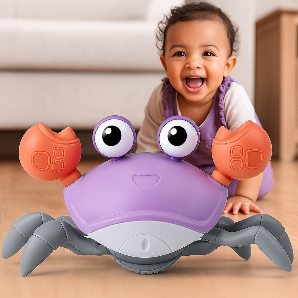 CrustaceanJoy | Engaging Interactive Crawling Crab Baby Toy with Music Lights 11