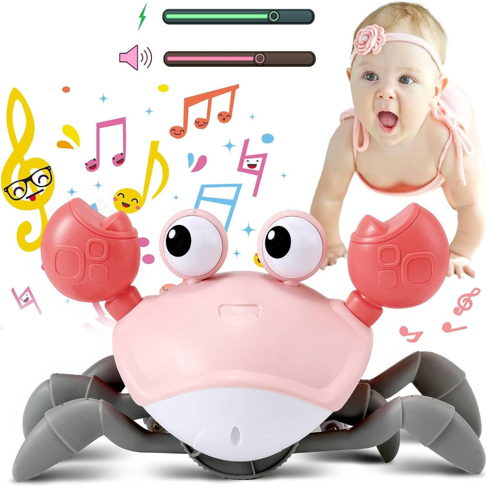 CrustaceanJoy | Engaging Interactive Crawling Crab Baby Toy with Music Lights 2
