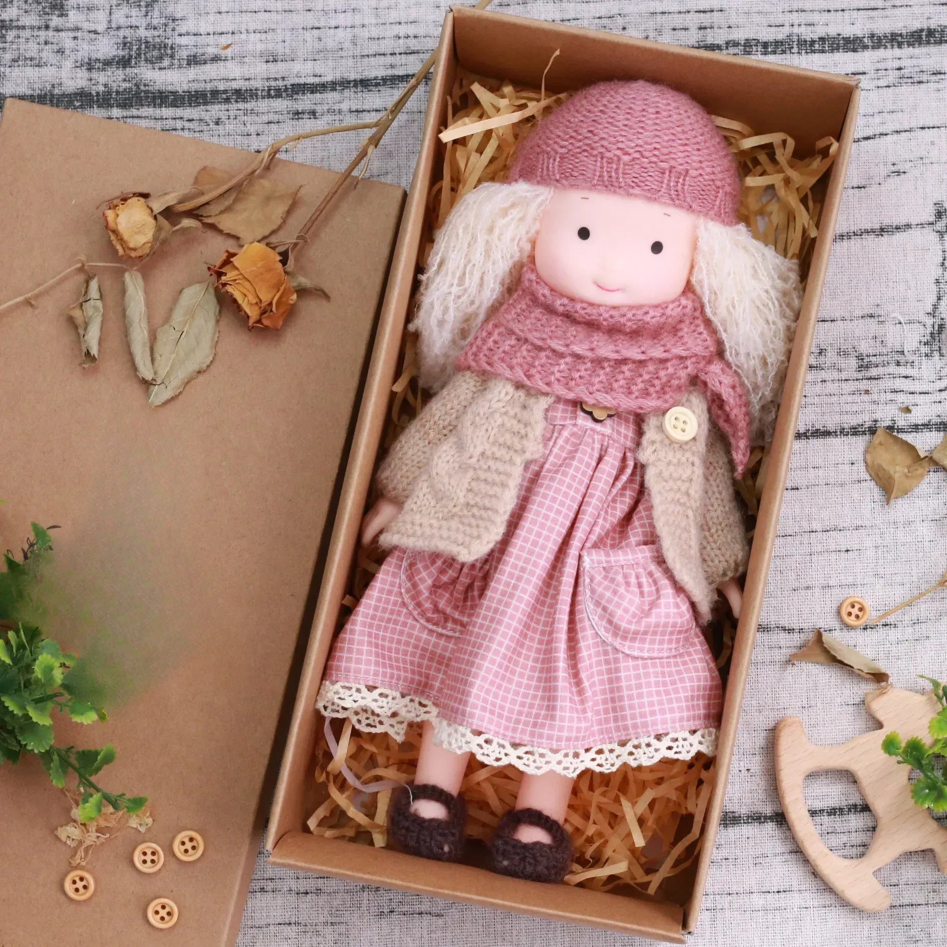 CuddlyCharm | Adorable Plush Dress-Up Doll with Accessories Gift Set 0