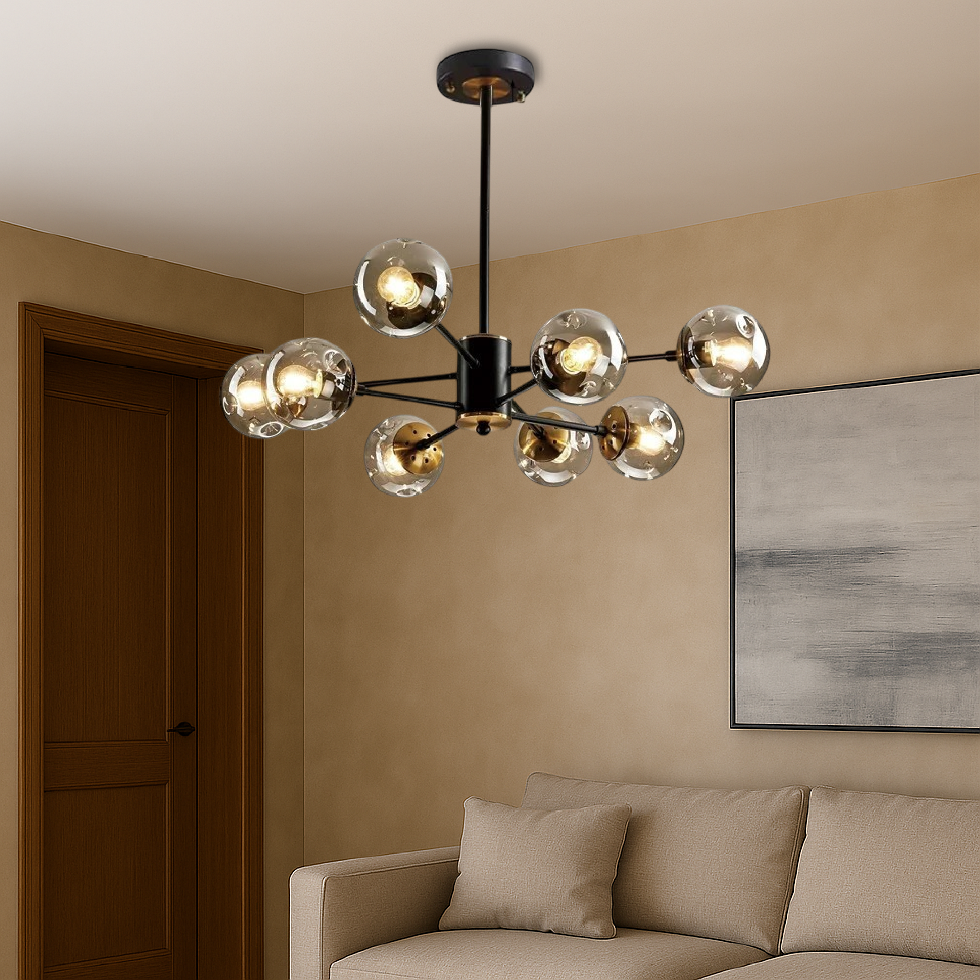 Cyrin | Elegant Scandinavian Crystal Chandelier 5
