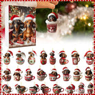 DachshundCharm | Playful Acrylic Dog Advent Calendar for Holiday Countdown 1