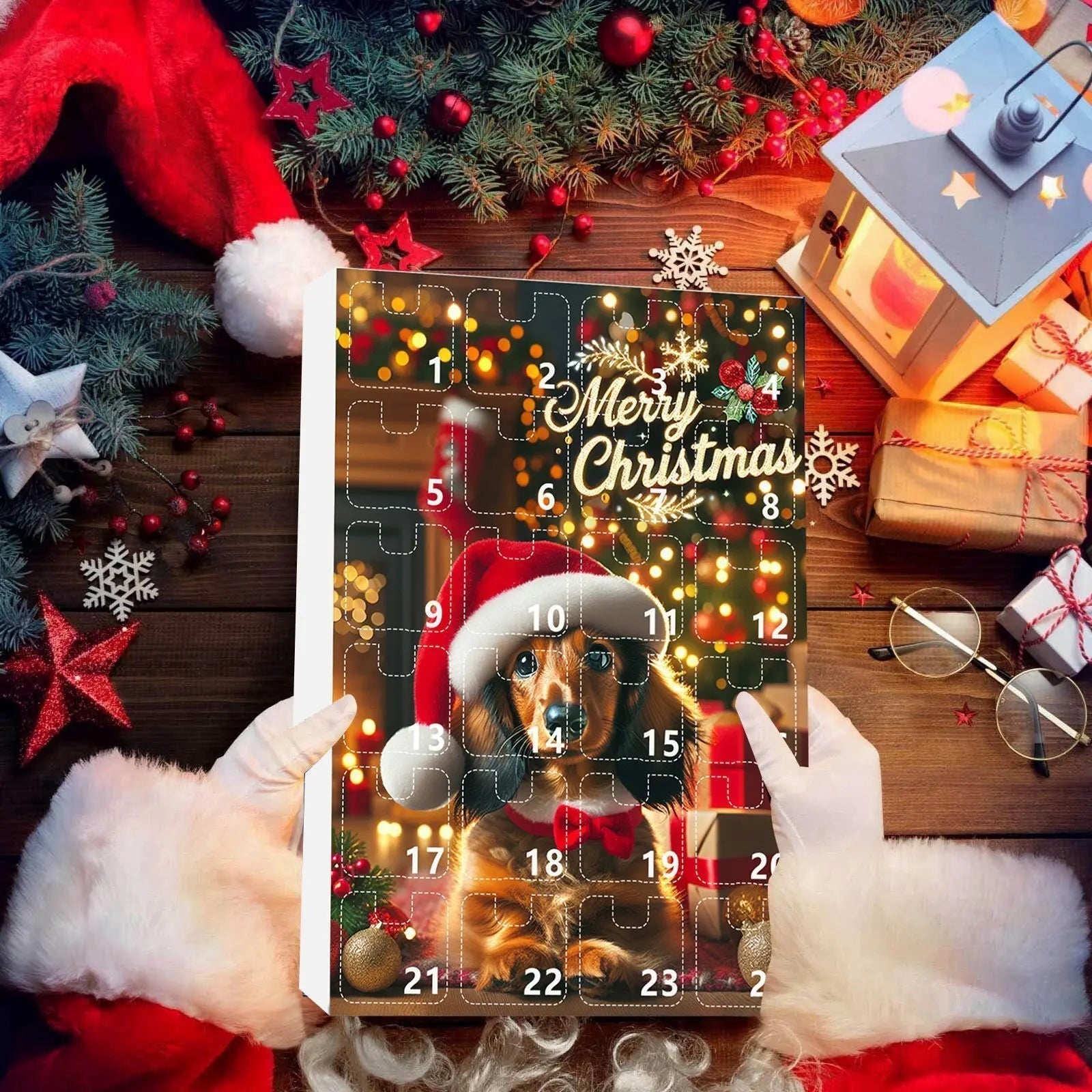 DachshundCharm | Playful Acrylic Dog Advent Calendar for Holiday Countdown 3