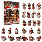 DachshundCharm | Playful Acrylic Dog Advent Calendar for Holiday Countdown 7