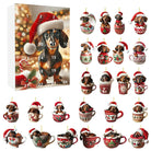 DachshundCharm | Playful Acrylic Dog Advent Calendar for Holiday Countdown 9
