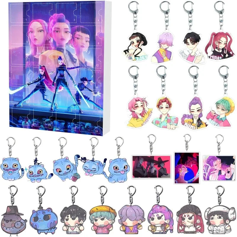 Demonix | Unique Dark Fantasy K-Pop Advent Calendar with 24 Collectible Keychains 0