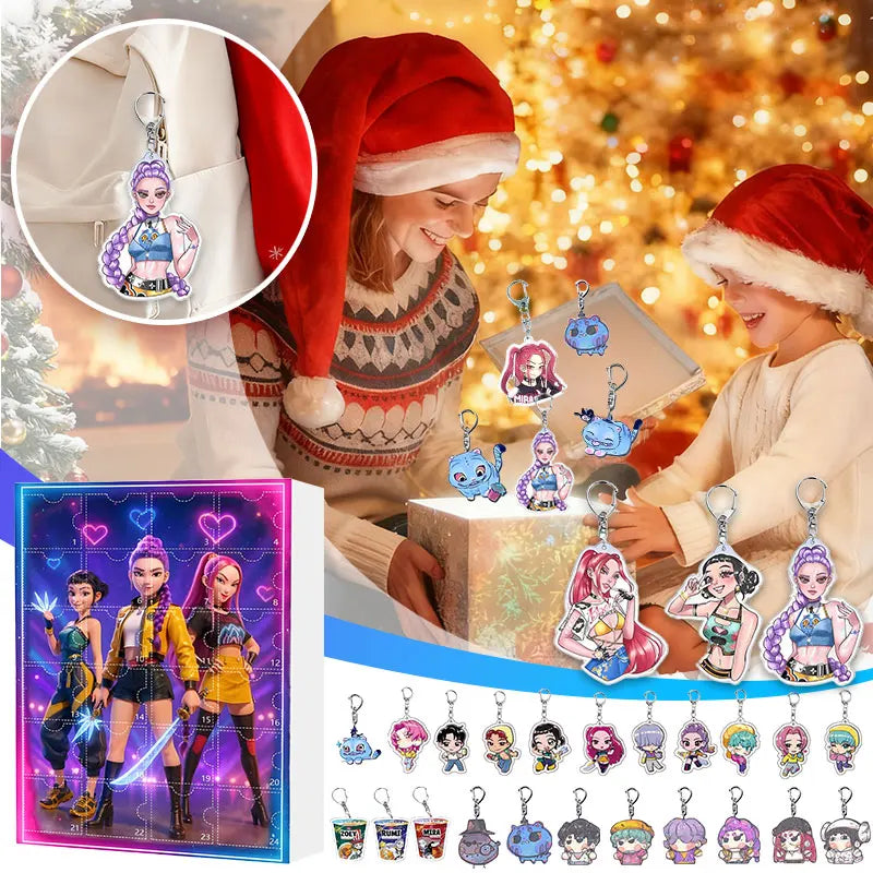 Demonix | Unique Dark Fantasy K-Pop Advent Calendar with 24 Collectible Keychains 1