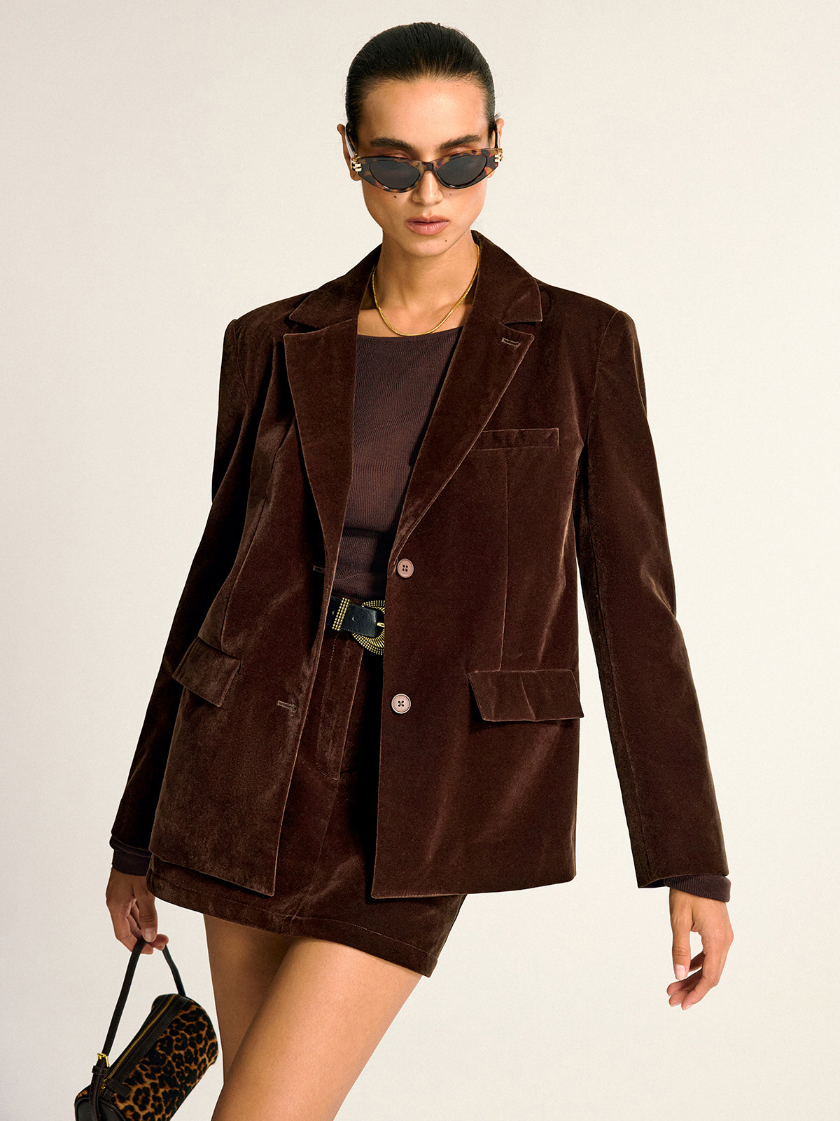 Destiny | Velvet Shawl Collar Blazer 0