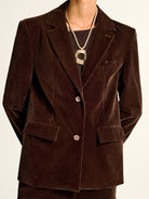 Destiny | Velvet Shawl Collar Blazer 4