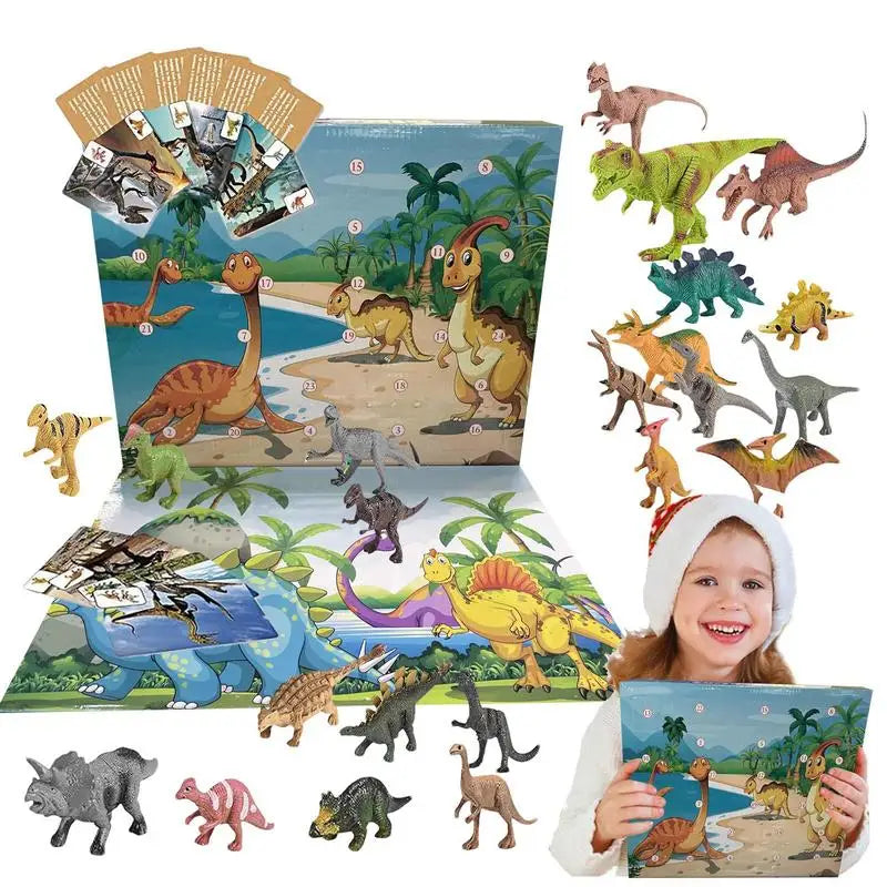 DinoDelight | Colorful Dinosaur-Themed Advent Calendar for Kids with Daily Surprises 0
