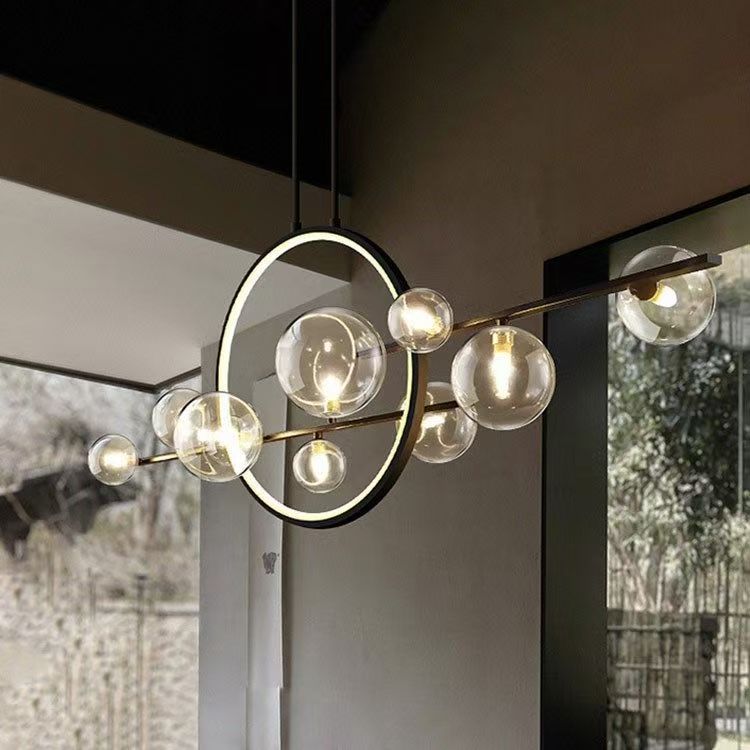 Dravyn | Sleek Modern Glass Chandelier for Kitchen Spaces 3