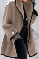 Elegant soft long-sleeved jacket for women – modern casual coat for spring, autumn and winter 0