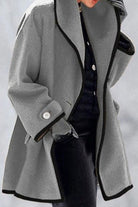 Elegant soft long-sleeved jacket for women – modern casual coat for spring, autumn and winter 1