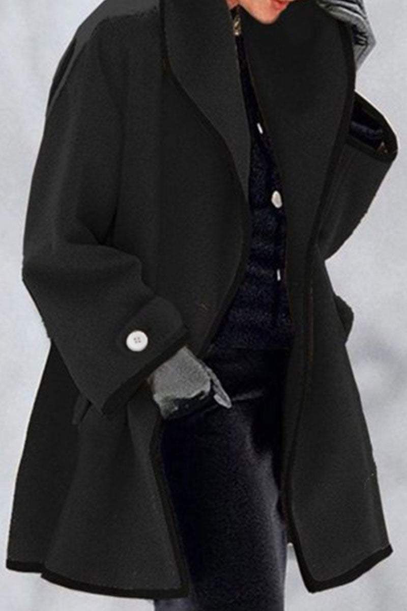 Elegant soft long-sleeved jacket for women – modern casual coat for spring, autumn and winter 3