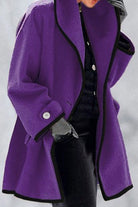 Elegant soft long-sleeved jacket for women – modern casual coat for spring, autumn and winter 6