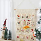 FestiveCanvas | Colorful Hanging Advent Calendar with 24 Storage Pockets 1