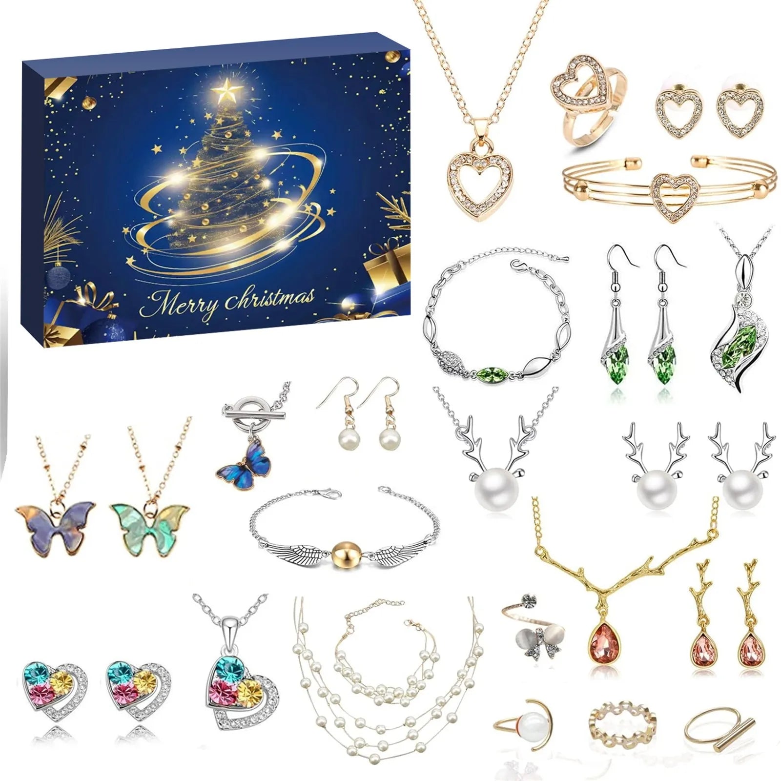 FestiviJoy | Colorful Advent Calendar with 24 Unique Holiday Accessories 3