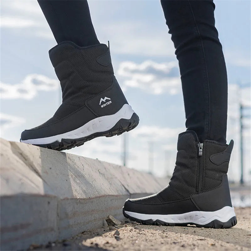 FrostGuard | Cozy Plush Winter Ankle Boots for Women with Side Zip 5