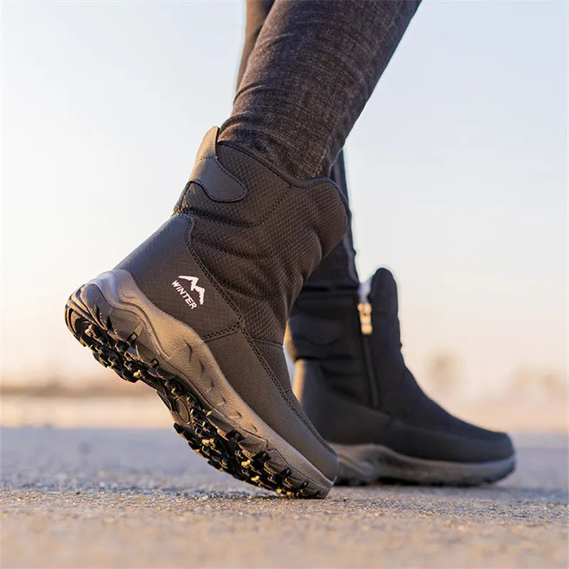 FrostGuard | Cozy Plush Winter Ankle Boots for Women with Side Zip 6