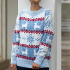 FrostyReindeer | Cozy Festive Women's Christmas Jumper with Reindeer Design 0