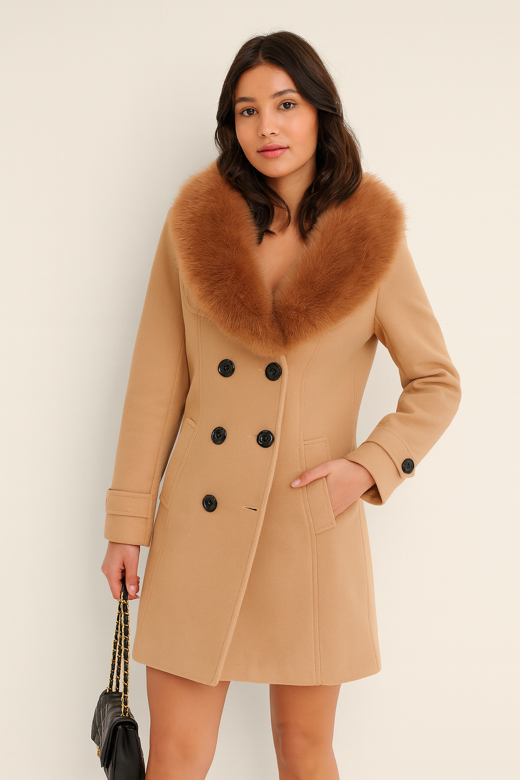 Giulia Firenze | Luxurious Women's Coat Made of Sustainable Fur Mix 0