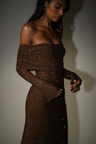 Glinsterende | Elegant Long Sleeve Maxi Dress for Women 4