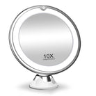 GlowMagnify – 10x LED Makeup Mirror with 360° Rotation & Natural Daylight Lighting 0