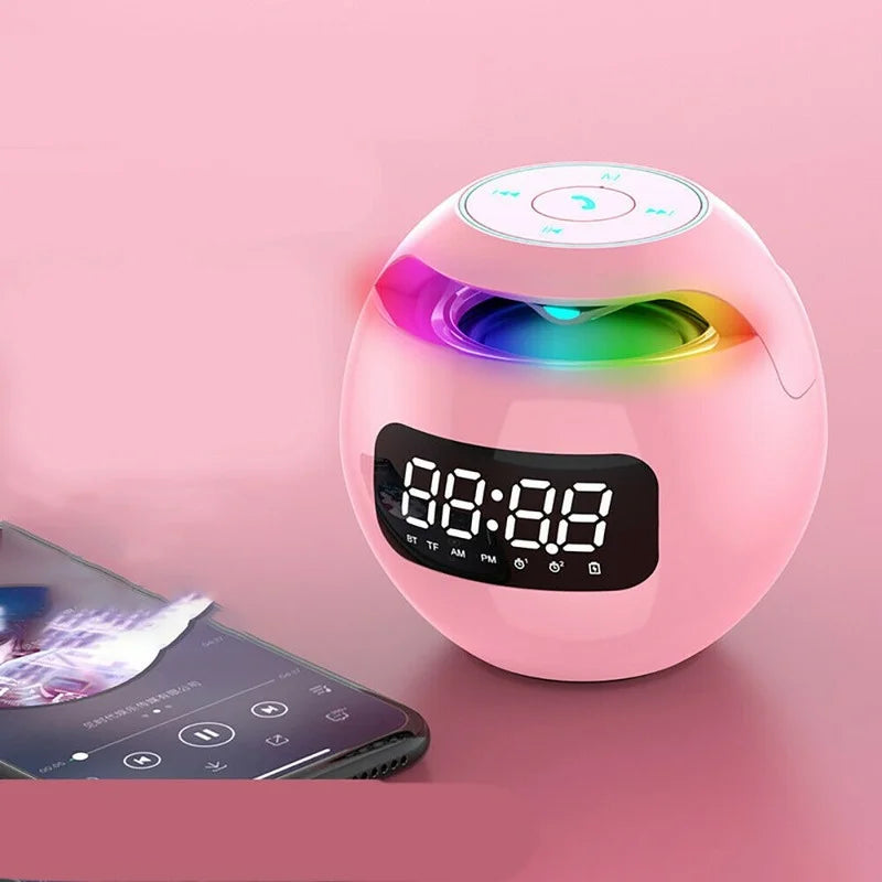 GlowRhythm – Alarm Clock Speaker with Ambient LED Display 0