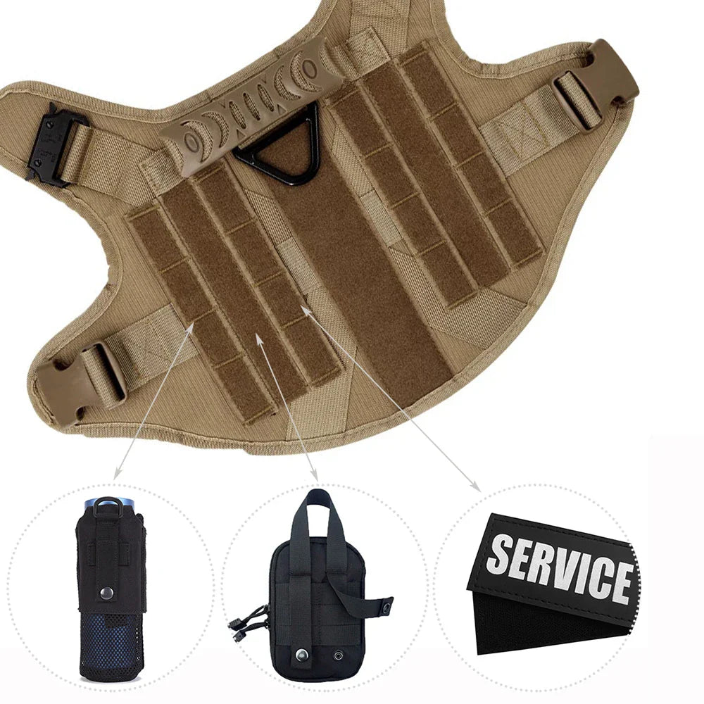 Guardpaw Tactical Dog Harness with Handle - Durable, Adjustable, Leash Set 4
