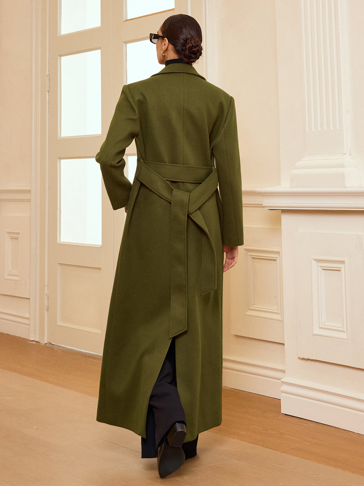 Guinevere | Double-Breasted Belted Long Coat 5