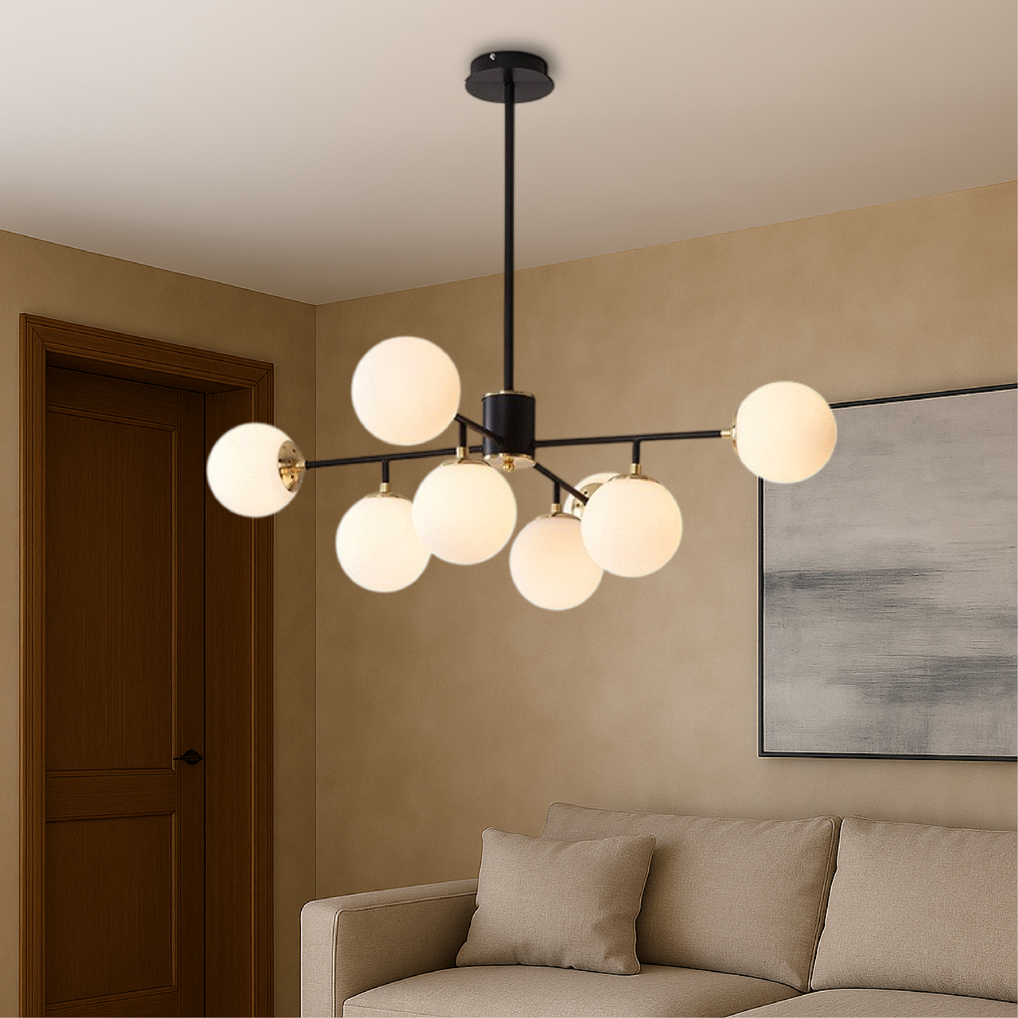 Halyn | Scandinavian Glass Chandelier for Modern Living 1