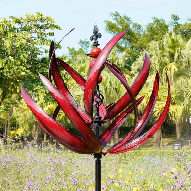 Harlow Wind-Powered Kinetic Garden Sculpture – Elegant Metal Spinner for Outdoor Décor 6