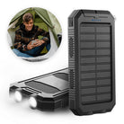 High-Capacity Solar Power Bank – 500000mAh Waterproof Charger with Dual USB and Built-In Flashlight 0