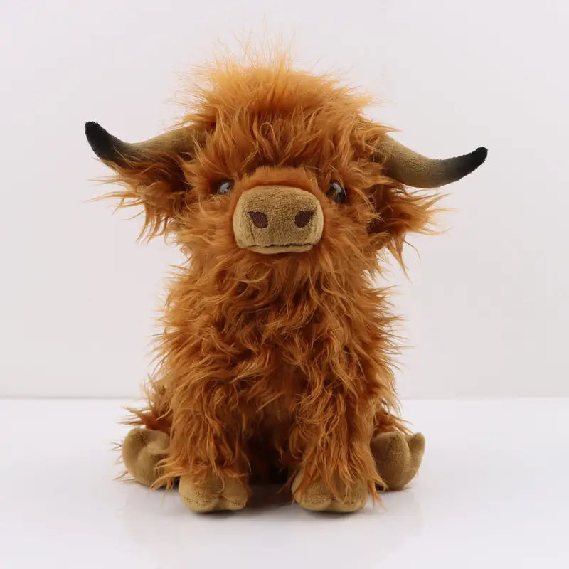 Highland Cow Stuffed Animal – Soft and Cuddly Plush Toy Comforter for All Ages, 25 cm 0