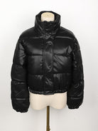 Hovis - Women's quilted jacket made of water-repellent leather 1