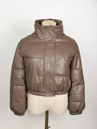Hovis - Women's quilted jacket made of water-repellent leather 2