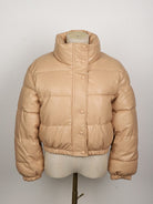 Hovis - Women's quilted jacket made of water-repellent leather 3