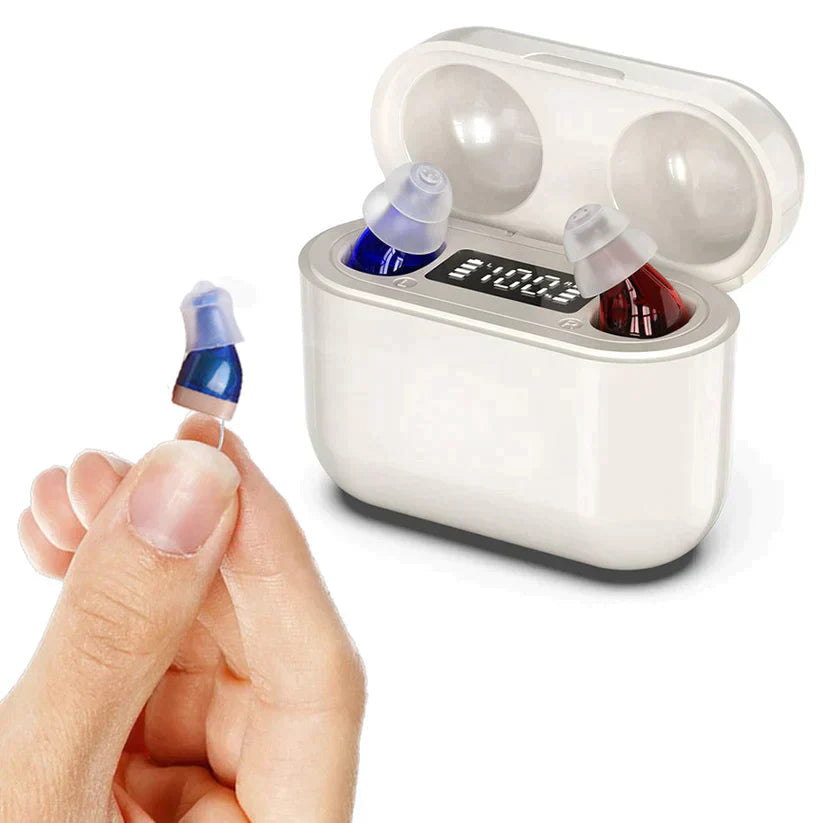 Invisible Rechargeable Hearing Aids with Noise Reduction – Comfortable and Discreet for Mild to Moderate Hearing Loss 0