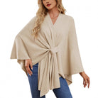 Isabella Wrap | Luxury Women's Wrap Poncho with Waistband 2