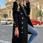 Isolde | Chic Women's Long Winter Coat with Elegant Double-Breasted Fit 0